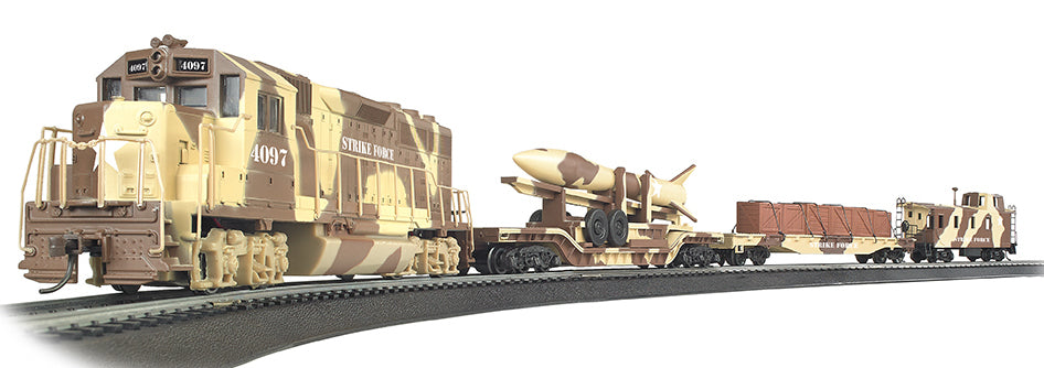 Bachmann 00752 HO Scale Strike Force Military Train Set