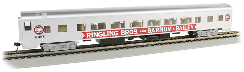 Bachmann 14210 HO Scale 85' Lighted Smoothside Coach Ringling