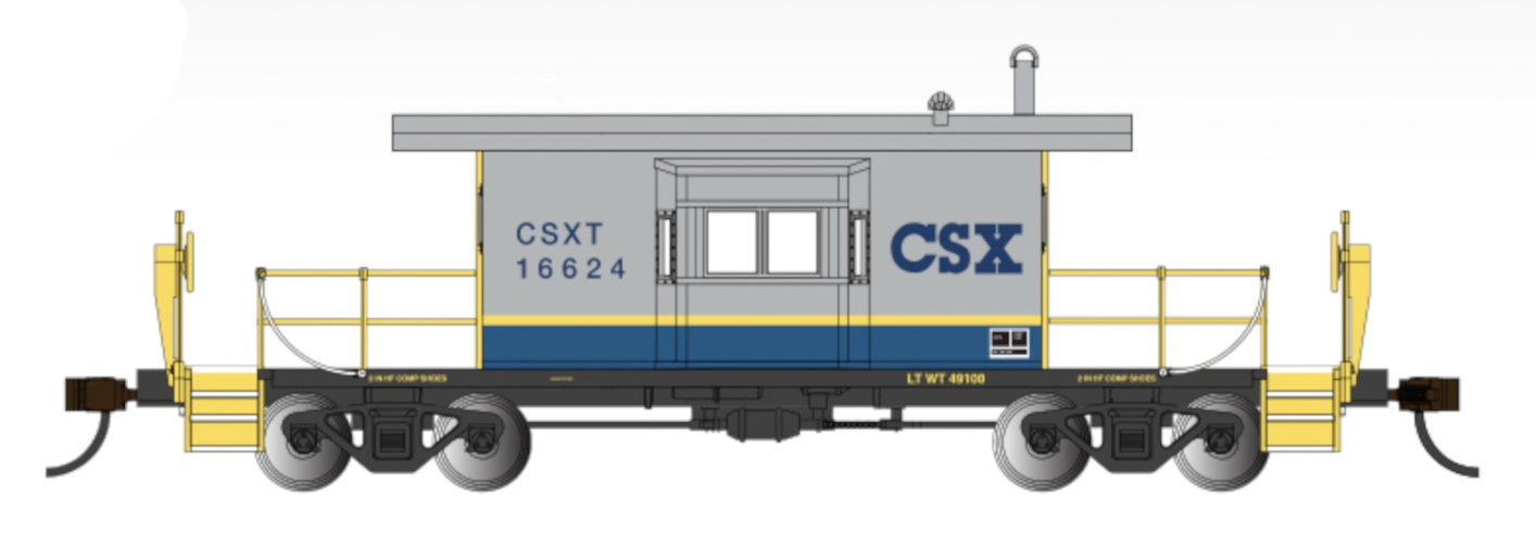 Bachmann 73251 HO Scale Transfer Caboose CSX 16624