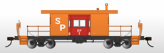 Bachmann 73253 HO Scale Transfer Caboose Southern Pacific SP #1