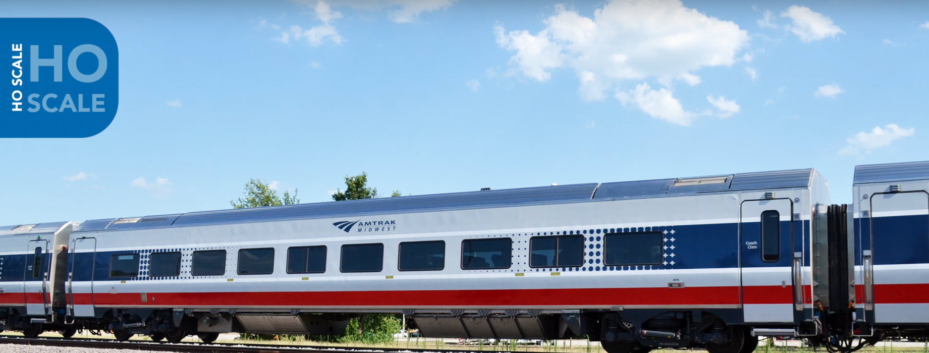 Bachmann 74502 HO Scale Siemens Venture Passenger Coach Amtrak Midwest 4004