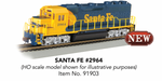 Bachmann Big Hauler 91903 G Scale (1:29) EMD GP40 Santa Fe ATSF 2964