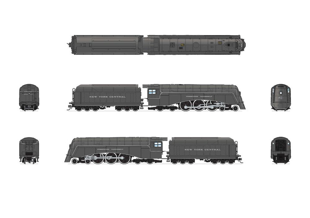 BLI 2841 HO Scale 4-6-4 New York Central Commodore Vanderbilt Hudson (Disk Drivers) NYC 5344