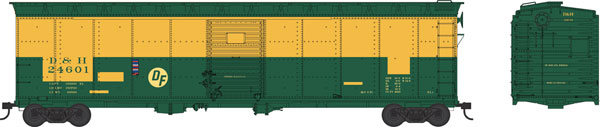 Bowser 41547 HO Scale 50'2" Boxcar Delaware & Hudson (RDG Patch) D&H 24601