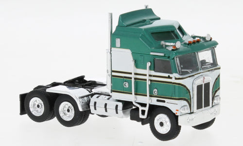 Brekina 85730 HO Scale 1973 Kenworth K100 Aerodyne Sleeper Cab Green ...