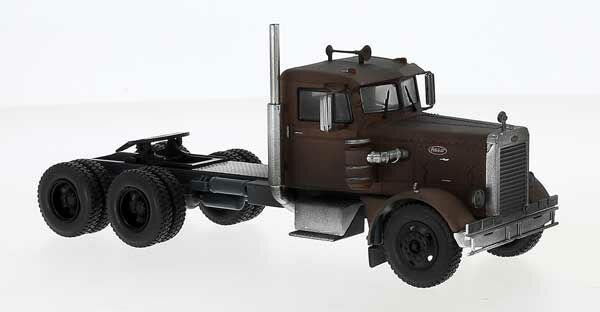 Brekina 85752 HO Scale 1955 Peterbilt 281 Semi Tractor Cab - Brown