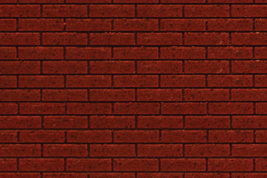 Chooch 8669 HO Scale Flexible Dark Red Medium Brick Pavers Sheet 2 Pack