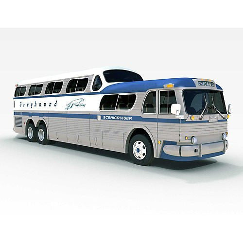 Classic Metal Works 33104 HO Scale GMC  PD-4501 Scenic Cruiser Bus - Greyhound (St. Louis)