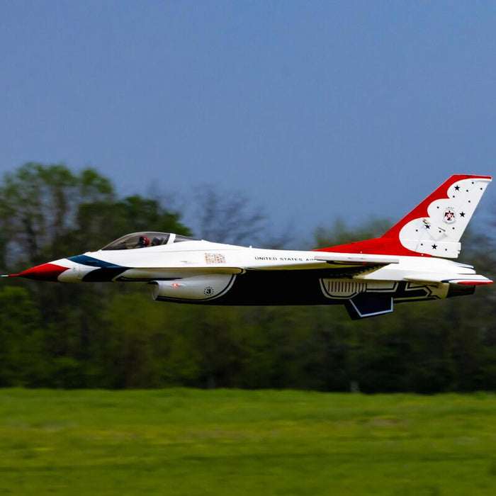 E-flite EFL87950 F-16 Thunderbird 80mm EDF Jet BNF Basic with ASX3 and Safe Select