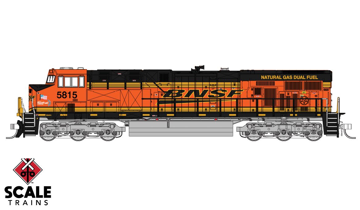 Fox Valley Models 10010 N Scale ES44C4 "Next Fuel/Heritage III" BNSF 5815 DCC LokSound