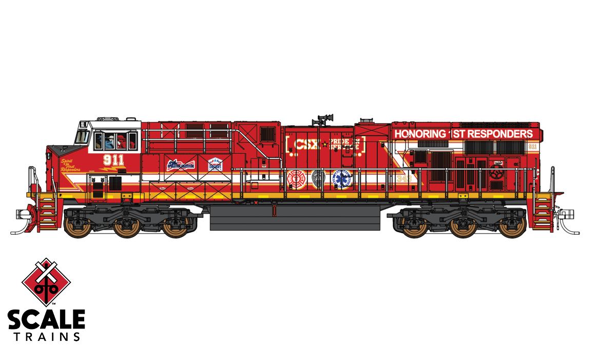 Fox Valley Models 10013 N Scale ES44AH "First Responders" CSX 911