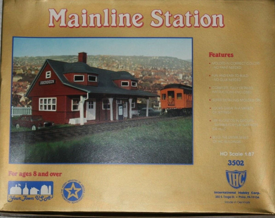 IHC 3502 HO Scale Mainline Station Kit -  NOS