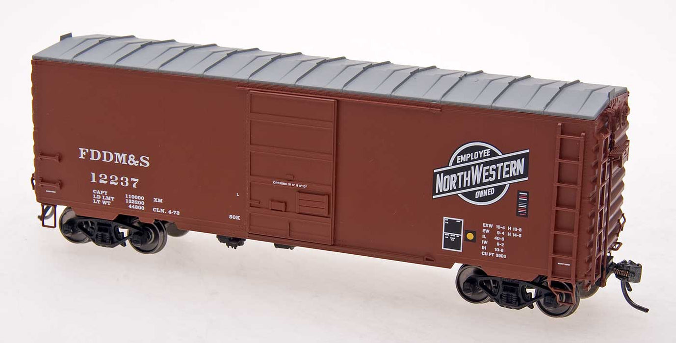 Intermountain 45469 HO Scale 40' PS-1 Boxcar C&NW / FDDM&S — White Rose ...