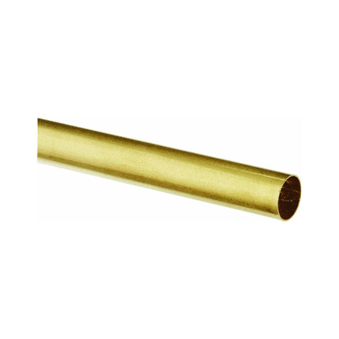 Round Brass Tube: 17/32 OD x 0.014 Wall x 12 Long (1 Piece