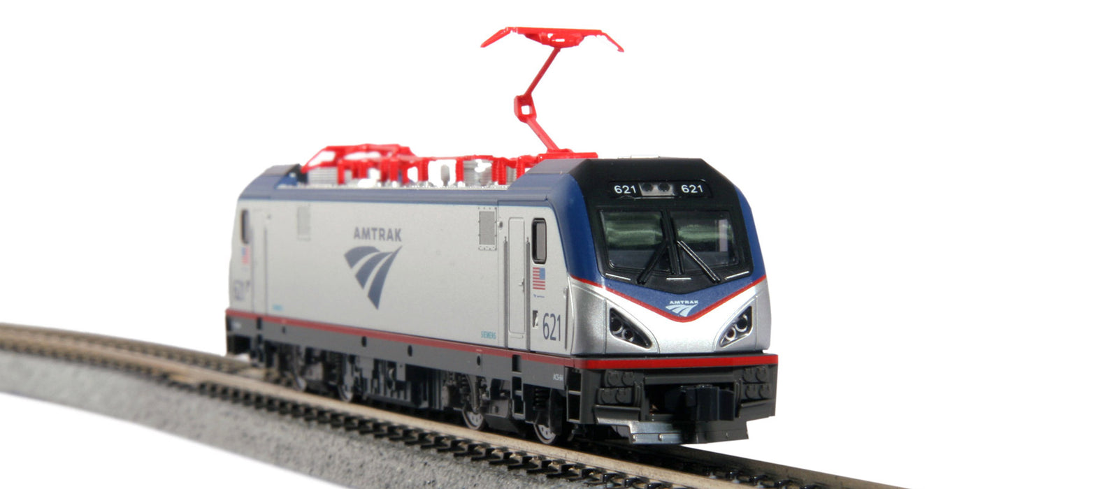 Kato 106-8001 N Scale Amtrak  ACS-64 621 Amfleet I 5 Unit Set- USED