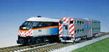 Kato 106-8701DCC N Scale Metra MP36 and 3 Car Train Set with DCC (NO Track or Power)