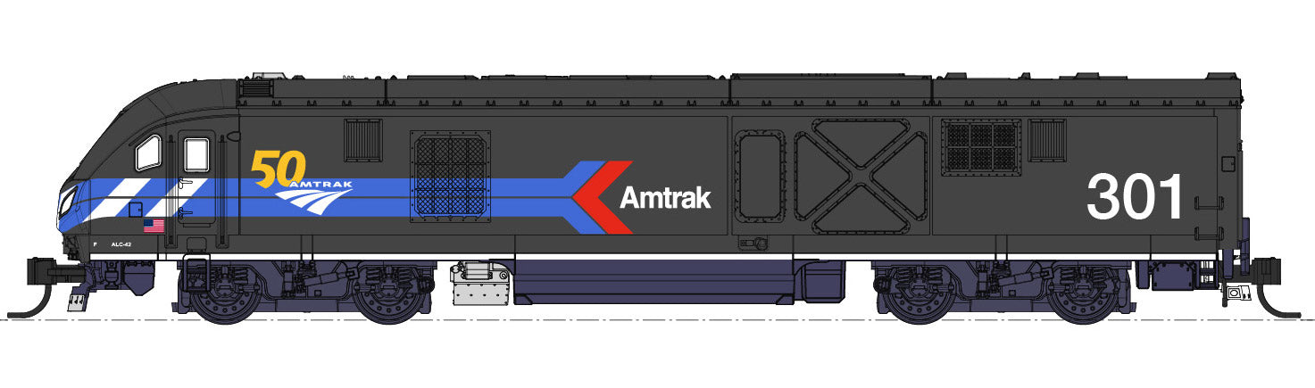 Kato 176-6050S N Scale Siemens ALC-42 Charger Locomotive Amtrak "Day1/50th" 301 DCC and Sound