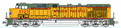 Kato 37-6435 HO Scale GE AC4400CW Union Pacific UP 5727 with DCC Sound - USED