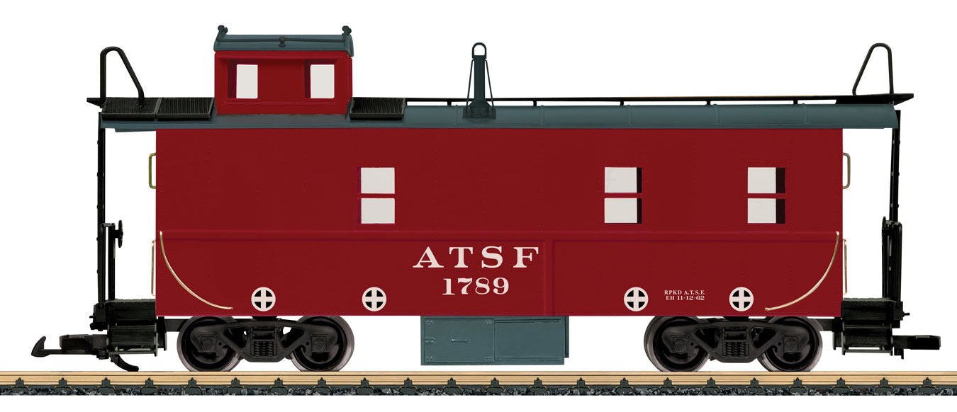 LGB 42793 G Gauge Red Caboose Undecorated with Decal Lettering for 5 Railroads