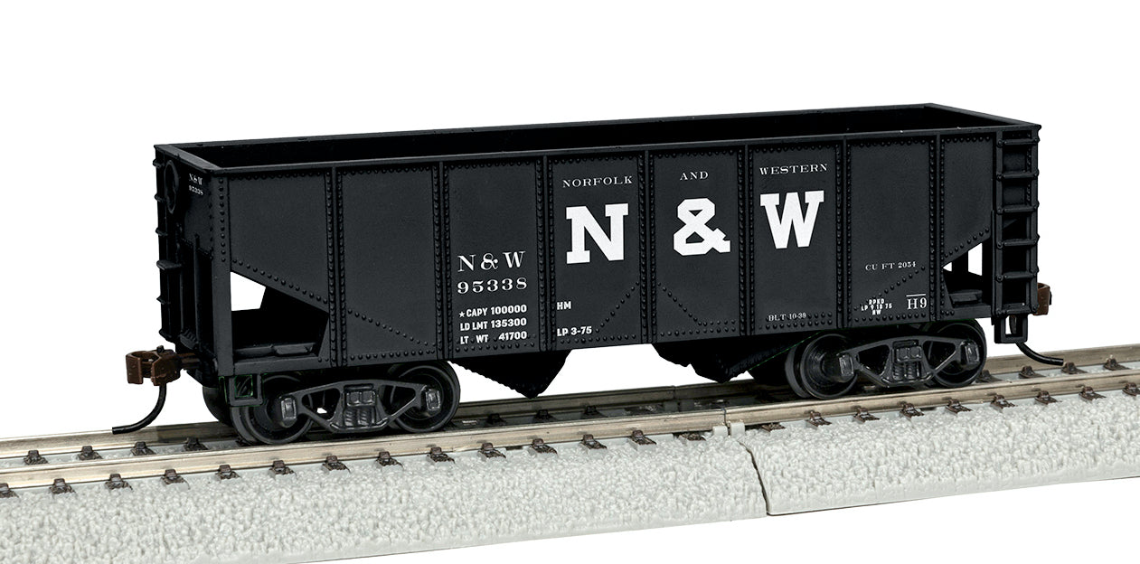 Lionel 1954030 HO Scale 2-Bay Open Hopper Norfolk & Western N&W 95338