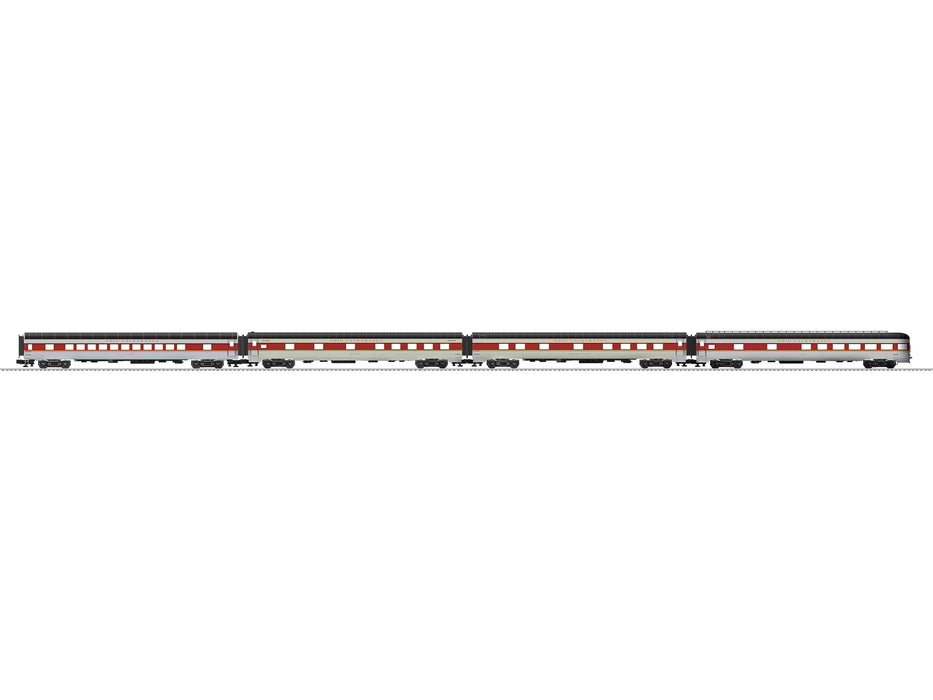 Lionel 2127460 O Scale Legacy 21" Passenger Car Erie Lackawanna EL 4 Pack