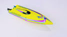 Oxidean Marine Mini-Dom Fiberglass Self Righting Mono RTR RC Boat - Yellow (OXIMDOMF-ARTR-Y + OXM-50