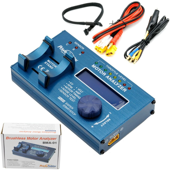 Powerhobby BMA01 Brushless Motor Analyzer and RPM and Voltage Motolyzer