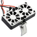 Powerhobby PH1297 Silver 1/10 Aluminum Heatsink Mount with 30mm Twin Turbo Cooling Fans