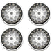 Powerhobby SCX2471 Silver 1.0" Aluminum B59 Beadlock Wheels for SCX24 4 Pack