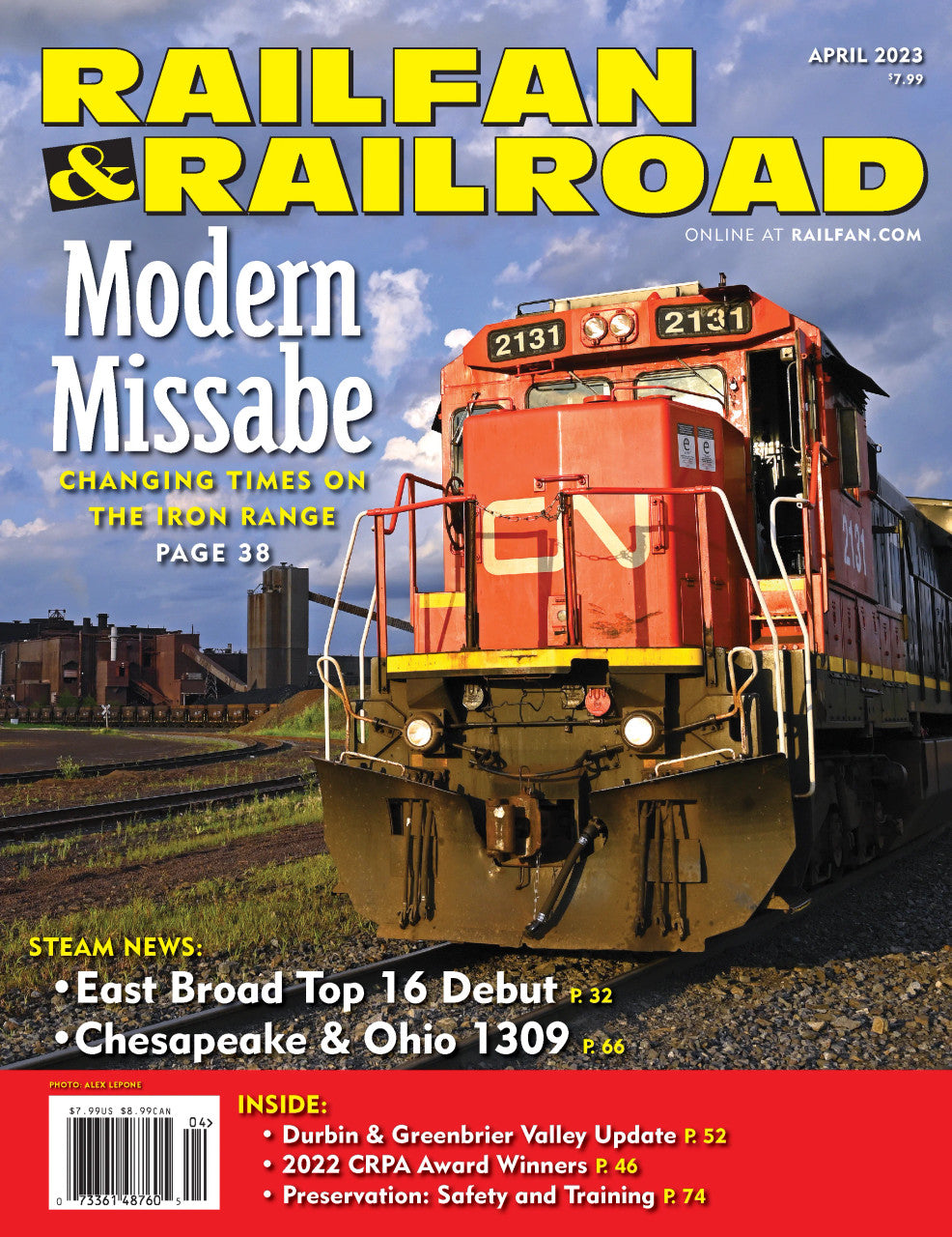 Railfan & Railroad Magazine April 2023 — White Rose Hobbies