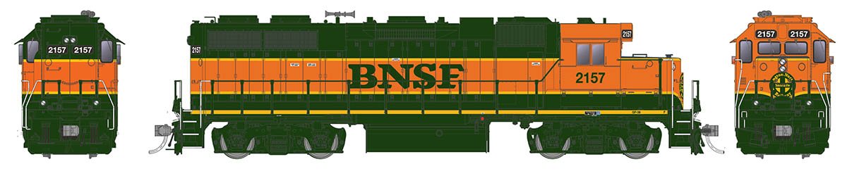 Rapido 038533 HO Scale EMD GP38 Diesel BNSF 2157 DCC Sound