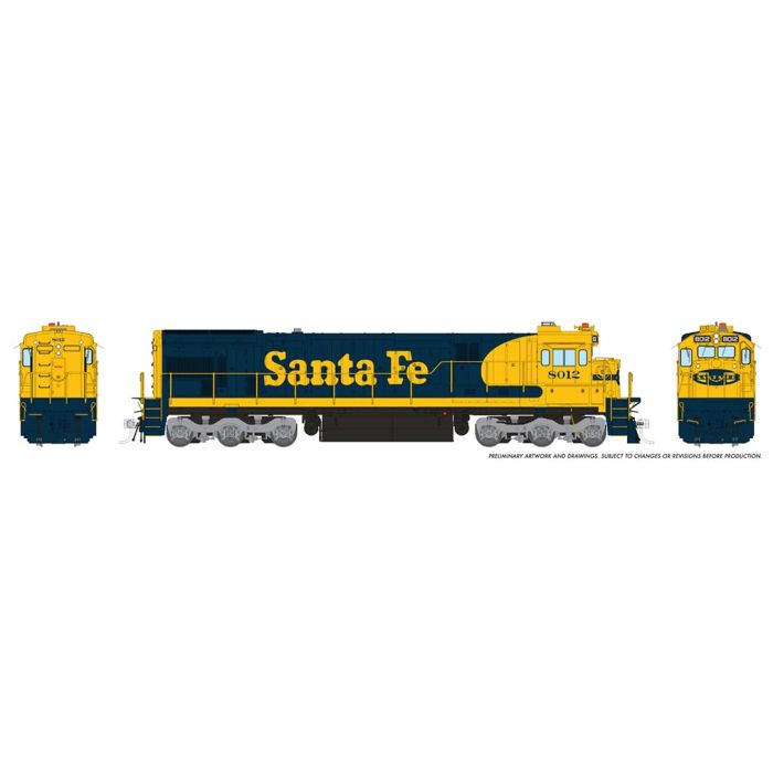 Rapido 042002 HO Scale GE C30-7 Santa Fe "Early Scheme" ATSF 8025