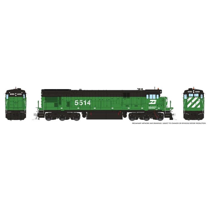 Rapido 042508 HO Scale GE C30-7 Burlington Northern BN 5546 with