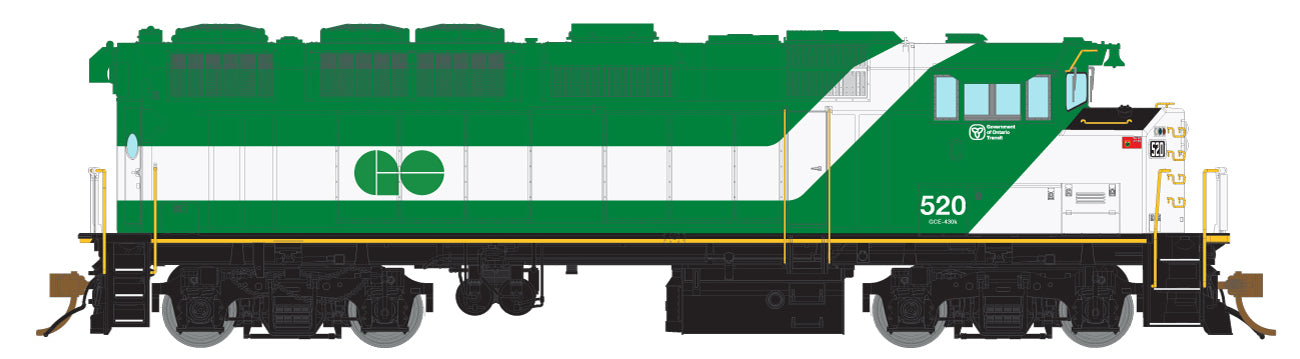 Rapido 19501 HO Scale EMD F59PH GO Transit 520 with DCC and Sound