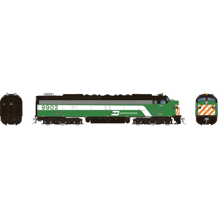 Rapido 28813 HO Scale EMD E8A with HEP Burlington Northern BN 9924 DCC and  Sound