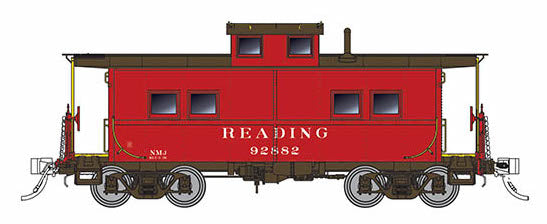 Rapido Trains 144016 HO Scale Northeastern Style Steel Caboose Reading Red RDG 92834