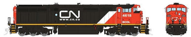 Rapido Trains 24022 HO Scale GE Dash 8-40CM CN Website BC Rail 4618