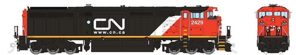 Rapido Trains 24508 HO Scale GE Dash 8-40CM Canadian National "Website" CN 2429 DCC Sound