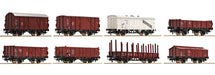 Roco 44002 HO Scale Freight Car 8 Pack Deutsche Bundesbahn DB - NOS