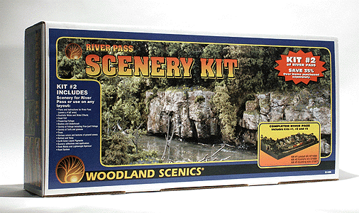 Woodland Scenics S1488 HO Scale River Pass Scenery Kit