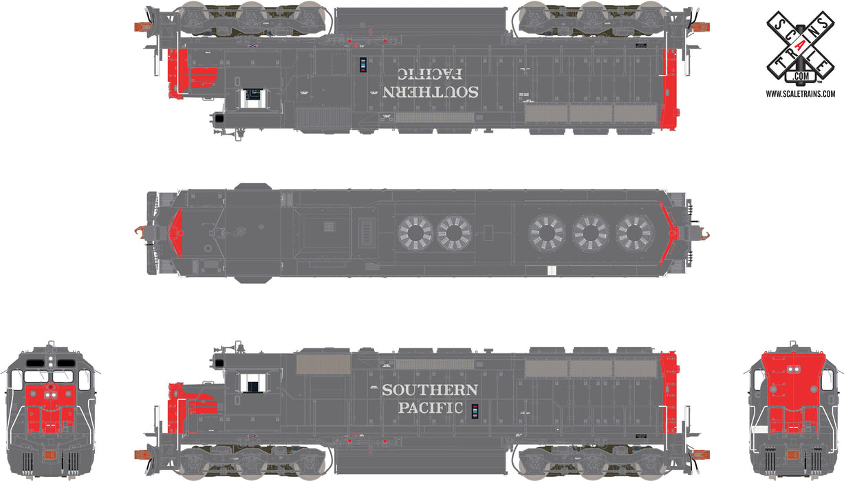 ScaleTrains 32205 HO Scale EMD SD45 Southern Pacific SP 8805