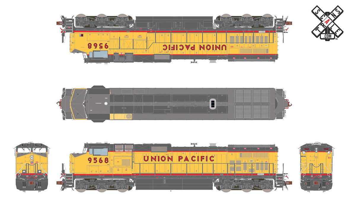 Scale Trains 32856 HO, Rivet Counter, GE C44-9W, DCC READY