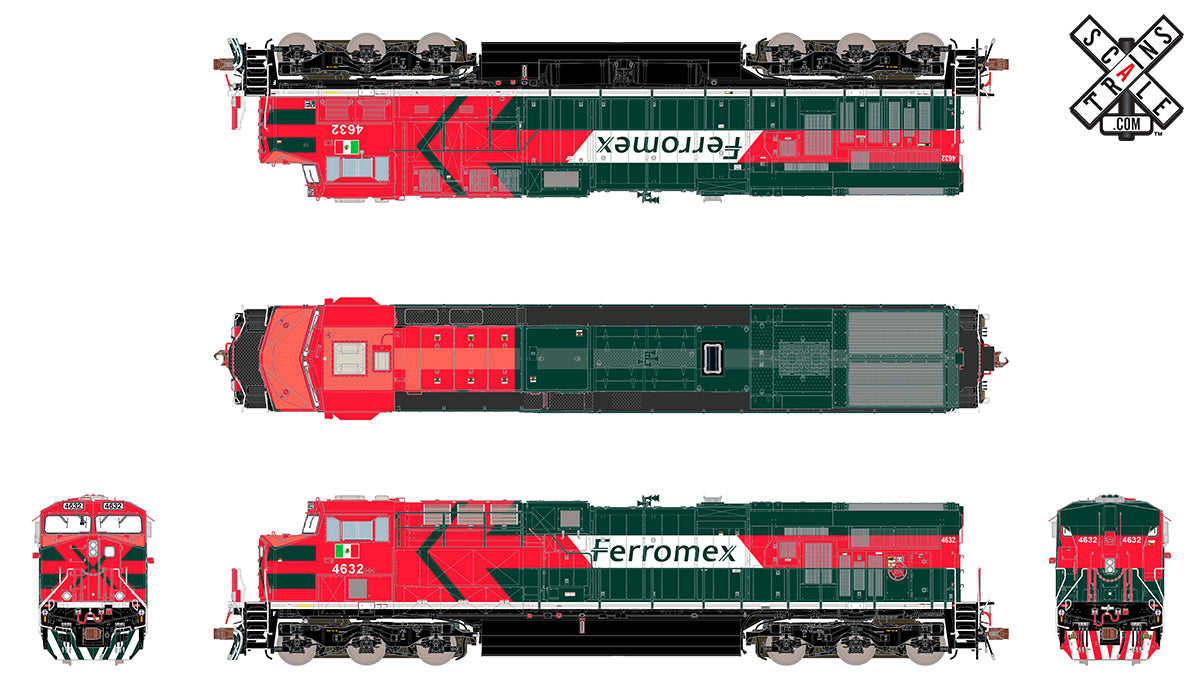 ScaleTrains 33082 Rivet HO GE ES44AC Ferromex FXE 4649