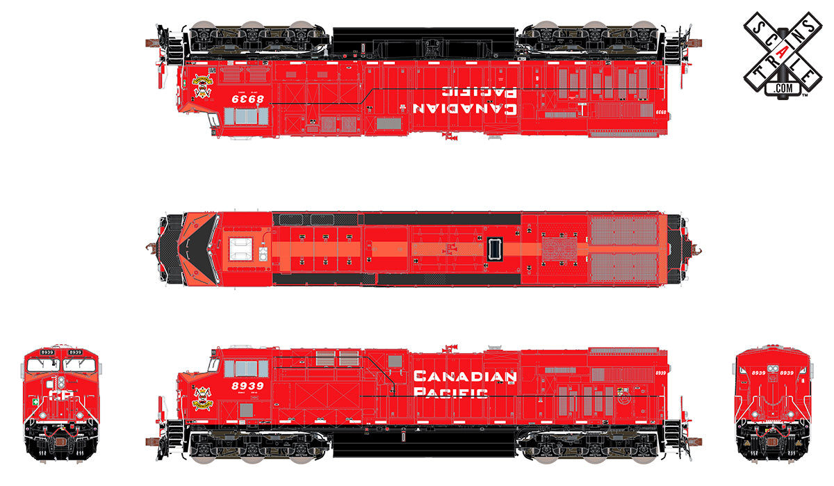 ScaleTrains 33065 Rivet HO Scale GE ES44AC DRF-44 GEVo Canadian Pacific " Strahconas" CP 8939 DCC