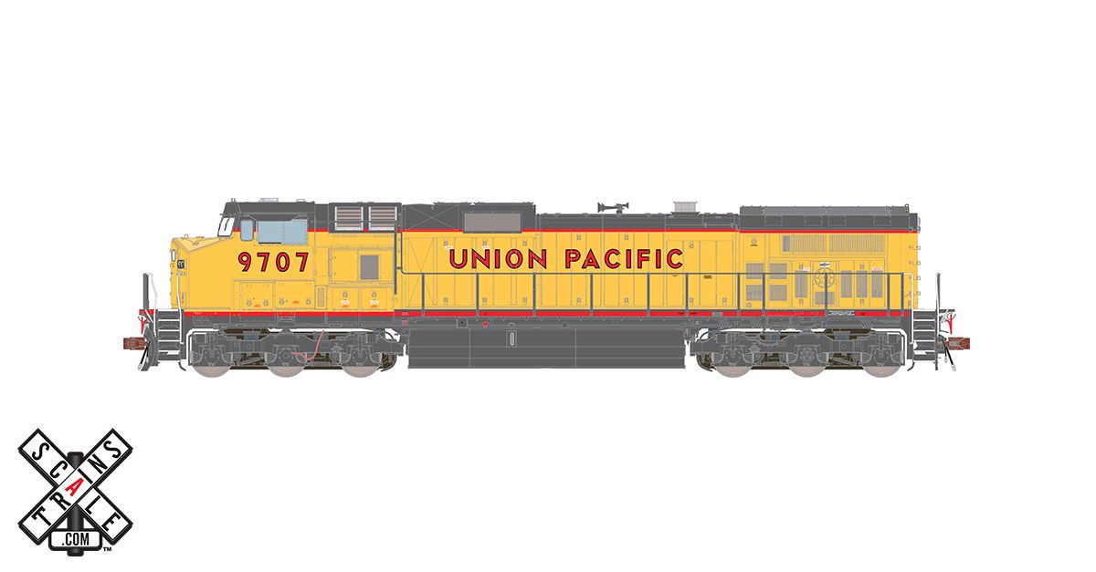 ScaleTrains 33508 Rivet HO Scale GE Dash 9 (C44-9W) Union Pacific UP 9719  DCC and LokSound