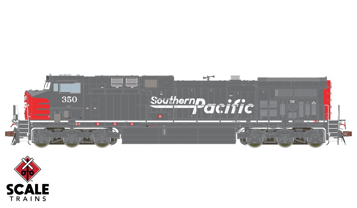 ScaleTrains 38485 HO Scale GE AC4400CW Diesel Southern Pacific SP 350 LokSound