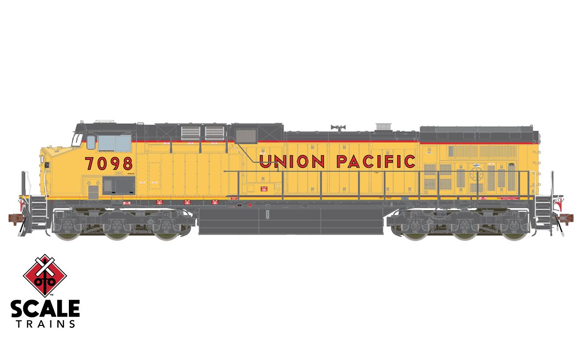 ScaleTrains 38491 HO Scale GE AC4400CW Diesel Union Pacific UP 7098 LokSound