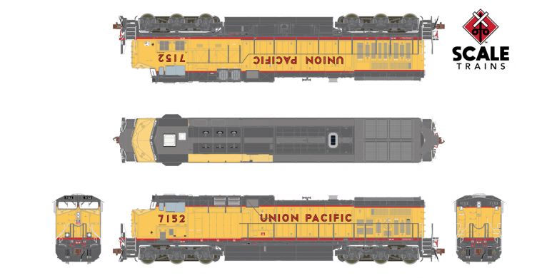 ScaleTrains 38496 HO Scale GE AC4400CW Diesel Union Pacific UP 7152