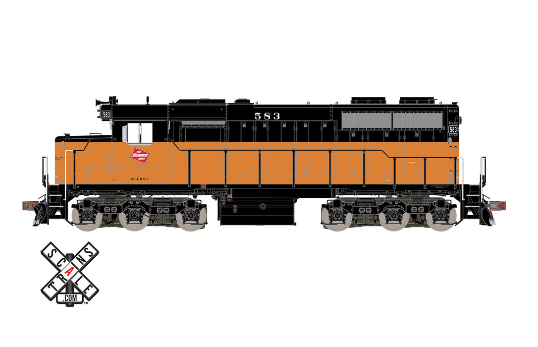 ScaleTrains 70018 HO Scale Museum Quality EMD SDL39 Milwaukee Road MILW 585 DCC Sound