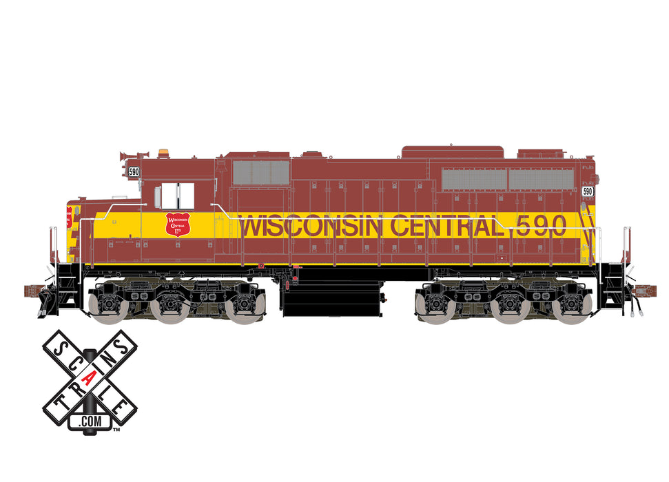 ScaleTrains 70038 HO Scale Museum Quality EMD SDL39 (Dulux) Wisconsin Central WC 590 DCC Sound